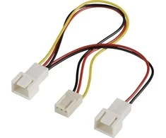 Akasa 3-pin - 3-pin x2, 0.15m, Multicolour (AK-FY320)