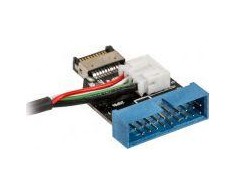 Akasa vidinis USB 3.1 į vidinį USB 3.0 adapterį - 40 cm
