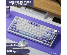 Akko Klaviatūra AK820 Pro Gift Switch Violetinė-Baltas-Mėlyna-3 modelis-RGB
