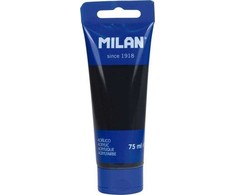 Akriliniai dažai Milan, 75ml, juodi