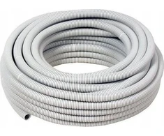 AKS Įvorė kabliui vamzdis gofruotas 25mm 25m RKGL 320N pilkas (AKS574921/ALL)