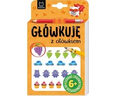 Aksjomat PRINCAS. RAŠAU pieštuku, oranžine spalva.