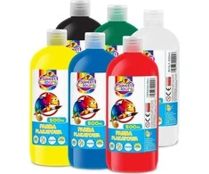 Akson Plakatų dažai 500 ml buteliukuose (6 spalvos)