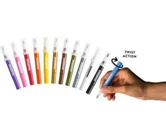 Akson Snazaroo - Make-up color brush paint - juodas/baltas/juodas (3 pcs) (791066)