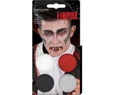 Akson Veido dažymas vampyru Drakula dažais + teptuku