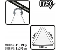 Aktive Aktyvus SUN SHADE UV50 PROT TRIANGULAR