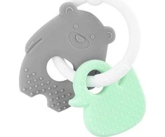 Akuku Silikoninis kramtukas BEAR/DUCK, A0126