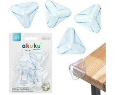 Akuku kampų apsauga (4 vnt.), permatoma, skaidri, A0652