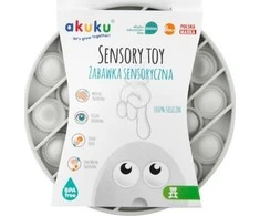 Akuku Pop-It edukacinis žaislas pilkas