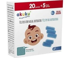 Akuku nosies siurbtuko/aspiratoriaus filtrai, 25 vnt. A0037