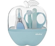 AKUKU kūdikių priežiūros rinkinys obuolio dėžutėje, mėlynas, A0043