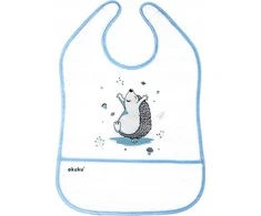 Akuku kūdikio seilinukas ilgomis su užsegimu ir kišenėle, Hedgehog, A0520 30x30 cm