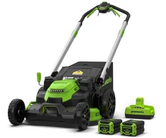 Akumuliatorinė savaeigė vejapjovė Greenworks GD60LM61K4X; 60 V; 2x4,0 Ah akum.