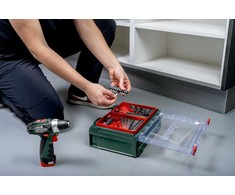 Akumuliatorinis suktuvas-gręžtuvas Metabo PowerMaxx BS Basic; 12 V; 2x2 Ah akum.; + priedai (600080710)