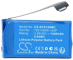 Akumuliatorius Cameron Sino 792135kr-1s2p tipo baterija, skirta Insta360 Go Ultra Go Ultra 4k 4 K / Cs-ntg100mc (SB12346)