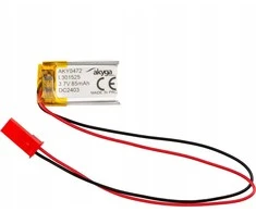 Akumuliatorius Li-Po LP301525 Akyga AKY0472 3.7V / 85mAh PCM złącze JST 2-Pin 150mm