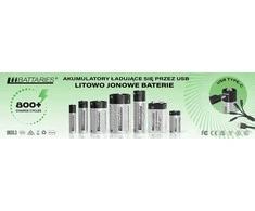 CR123 LiiBatteries AEE84A 750mAh įkraunama / 2 vnt. USB-C baterija