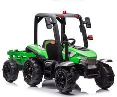 Lean Cars Elektrinis traktorius vaikams BLT-206, žalias