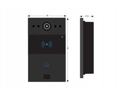 Akuvox AKUVOX R20A Juodas Panel zewnętrzny jednorodzinny, wideodomofon IP