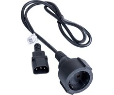 Maitinimo kabelis Akyga AKYGA maitinimo adapteris AK- PC- 13A CCA CEE 7 / 3 / IEC C14 1 m