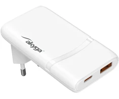 USB C tipo ir USB A tipo maitinimo adapteris - 5-20V/1.35-3A - Akyga AK-CH-31