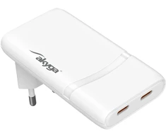 Akyga AK-CH-32 2x USB C 5-20V/2.25-3A maitinimo adapteris