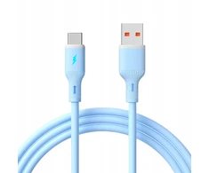 Akyga USB type C / USB A kabelis 1 m AK-USB-63 silikoninis mėlynas