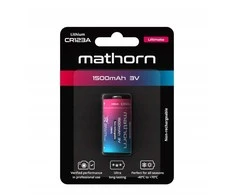 Akyga „Mathorn Ultimate“ CR123A 1500mAh ličio baterija
