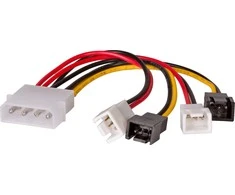 AKYGA AK-CA-34 Adapteris Molex/2 x 3-pin 12V/2 x 3-pin 5V 15cm