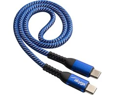 Akyga laidas C tipo USB - C tipo USB - mėlynas - 0.5m - AK-USB-36