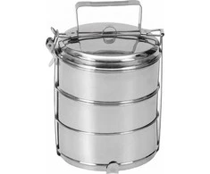 Orion Pietų dėžutė plieninė 3 aukštų 3x1 l