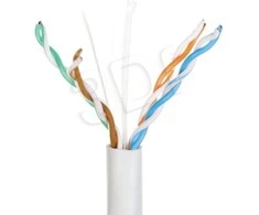 Q Lantec Tinklo kabelis - A-LAN KIU6PVC305Q Cat6 U/UTP 305 m Pilkas