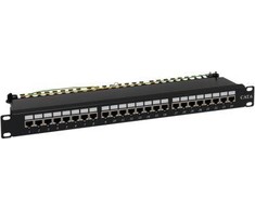 Komutacinė panelė NAVI LED STP cat.6 24 prievadų LSA 1U ALANTEC