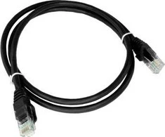 Patch-cord U/UTP kat.6A LSOH 0,25m juoda ALANTEC