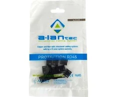 USB lizdo užrakinimas nuo neleistino įjungimo, juoda (pak. 10 vnt + raktas) ALANTEC