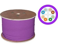Alantec LSOH 4x2x23AWG B2ca 500m (FIOLET danga) garantija, kokybės testas INTERTEK laboratorijos (JAV) AlANTEC - AlANTEC