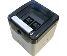Alantec ML Hermetinis lizdas, sandarus 2 x RJ45 IP66 viršutinio montavimo (nekomplektuotas) ALANTEC