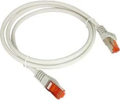 Komutacinis laidas F/UTP cat.5e PVC 0.25m pilka ALANTEC