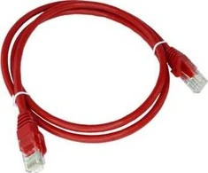 Patch-cord U/UTP kat.6 PVC 0.25m raudona ALANTEC