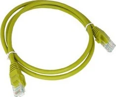 Patch-cord U/UTP kat.6A LSOH 0.5m geltona ALANTEC