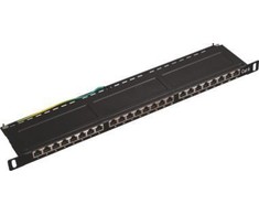 Alantec PK031 Patch panel OPTIMUM STP cat.5e 24 jungtys 0.5U 19"