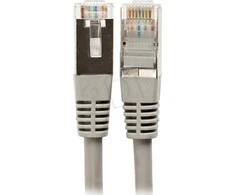 Patch-cord F/UTP kat.5e PVC 5.0m pilka ALANTEC
