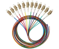 Alantec Pigtail MM OM4 1G 50/125 wtyk LC dł. 2 m ''EASY STRIP'' pakuotė. 12 vnt. wielokolorowe (FOI-LC-5MM-2-4-OP)