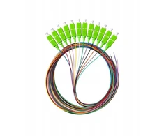 Alantec Pigtail SM 1J 9/125 wtyk SC/APC (G.657.A1) dł. 2 m ''EASY STRIP'' pakuotė. 12 vnt. wielokolorowe (FOI-SCA-9SM-2-G657A-OP)