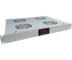 Alantec Ventiliacijos pultas 19 "1U 4 sav., termostatas, pilkas (SA-F-1U-4-T-S)