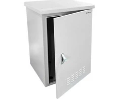 Alantec lauko pakabinama stelažo spintelė 19" 15U 600x600, 4 atraminės sijos, 4 kabelių įvadai, pilka ALANTEC