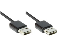 Nezatříděno Kabelis USB Alcasa USB-A - USB-A 3 m Juodas (2212-EU030)