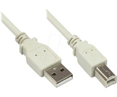 Good Connections Kabelis USB Alcasa USB-A - USB-B 1 m Baltas (2510-1OF)
