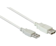 Good Connections USB kabelis Alcasa USB-A - USB-A 1.8 m Baltas (2511-OF2)