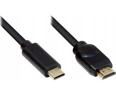 Good Connections Alcasa Alcasa GC-M0104 adapter kablowy 10 m USB Type-C HDMI Typu A (Standard) Juodas